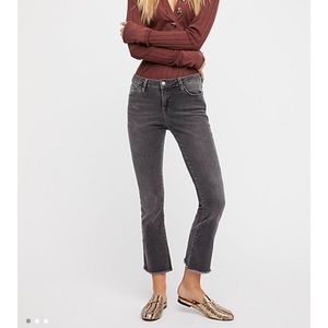 Free people straight crop jeans
